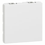Obturateur 2 module finition blanc Mosaic  - blanc [ 77071 ] . LEGRAND