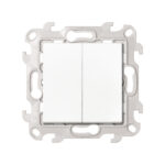 Double va-et-vient 10 AX 250 V connexion rapide blanc Simon 24 Harmonie