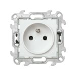 Prise 2P+T 16 A 250 V connexion rapide blanc Simon 24 Harmonie