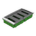 COFFRET ENCASTRE 52 MODULES+DISJONCTEUR D'ABONNE 2 FILS OU 4 FILS PORTE FUMEE. L.A.P