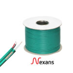 Câble coaxial cctv KX6 avec alimentation vert bobine de 500 mètres NEXANS