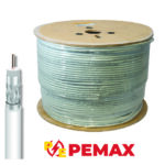 Bobine Cable Coaxial TV 500m Blanc Pemax