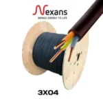 Câble Rigide R2V  3x4mm² U1000 NEXANS