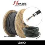 Câble armé RVFV cuivre  2x10mm² U1000 NEXANS