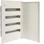 COFFRET ENCASTRE 72 MODULE PORTE OPAQUE. HAGER