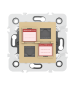 Double prise RJ45 CAT.5e + obturateurs - Image 6