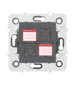 Double prise RJ45 CAT.5e + obturateurs - Image 3