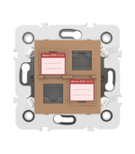 Double prise RJ45 CAT.5e + obturateurs - Image 5