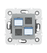 Double prise RJ45 CAT.6 + obturateurs - Image 4