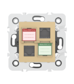 Prise mixte RJ45 CAT.5e + Prise RJ12 CAT.3 + obturateurs - Image 6