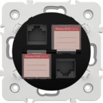 DOUBLE PRISE RJ 45 CAT.5e + OBTURATEURS - Image 2