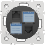 PRISE RJ45X2 CAT.6 + OBTURATEURS - Image 9