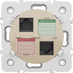 PRISE MIXE RJ45 CAT.5e PRISE RJ12 CAT.3 + OBTURATEURS - Image 6