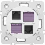 DOUBLE PRISE RJ45 CAT.7 + OBTURATEURS