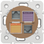 PRISE MIXE RJ45 CAT.7 PRISE RJ45 CAT.6A + OBTURATEURS - Image 6